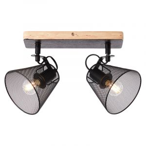 Faretto da soffitto in legno nero, Havin