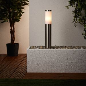 Lampada da esterno cromata in plastica, Tom, IP44