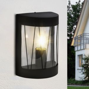 Lampada da esterno nera industriale, Jaynah, IP44