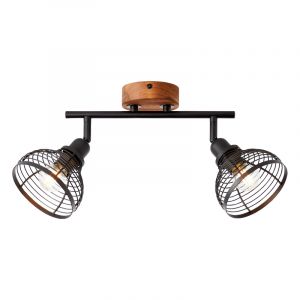 Faretto da soffitto in legno marrone, Willard