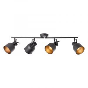 Faretto da soffitto nero industriale, Shiva