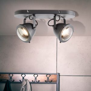 Faretto da soffitto nero industriale, Liza