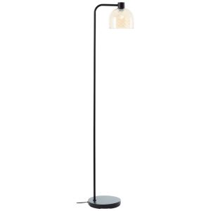 Lampada da terra ambrata retrò, Ubah, con interruttore