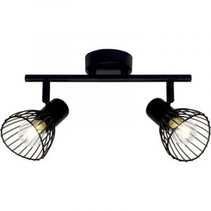 Faretto da soffitto nero industriale, Aina