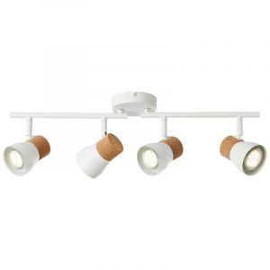 Lampada da soffitto in tappi di sughero bianca, Charlotte