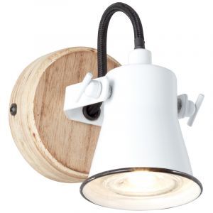 Faretto da parete in legno marrone, Carolyn