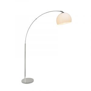 Lampada ad arco cromata moderna, Ariana, con interruttore