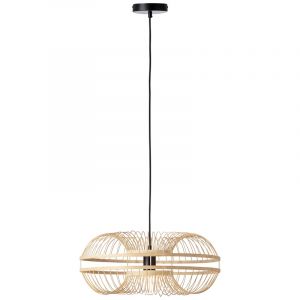 Lampada a sospensione in legno nera, Harrie