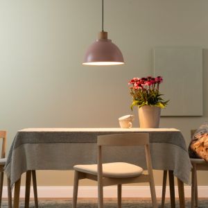 Lampada a sospensione rosa rustica, Thalina