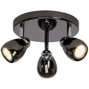 Lampada da soffitto nera metallo, Khadra, 3W, 3000K LED