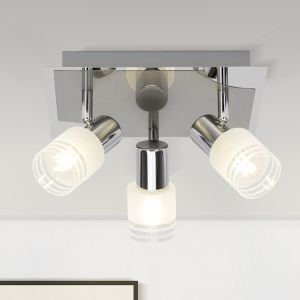 Faretto da soffitto cromato metallo, Blake, 28W, 2700K LED
