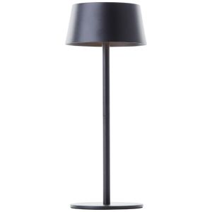 Applique da esterno solare nera moderna, Soumaya, 4W, 3000K LED, IP44, dimmer in 3 fasi