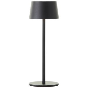 Lampada da tavolo da esterno nera moderna, Petter, 2W, 3000K LED, IP44, dimmer in 3 fasi