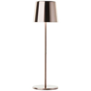 Lampada da tavolo da esterno ricaricabile in rame moderna, Skander, 4W, bianco regolabile tra caldo e freddo LED, IP44, controllo touch