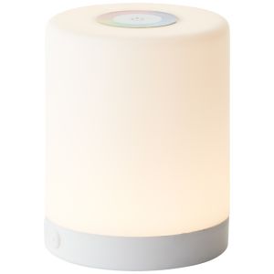 Lampada da tavolo da esterno bianca moderna, Maezon, 1W, RGBW LED, IP44, controllo touch