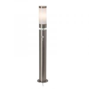 Lampione da giardino con sensore di movimento cromato in plastica, Sage, 5W, 3000K LED, IP44