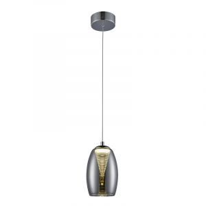 Lampada a sospensione cromata moderna, Aliyah, 5W, 3000K LED