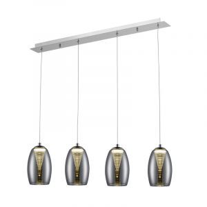 Lampada a sospensione cromata moderna, Aliyah, 5W, 3000K LED