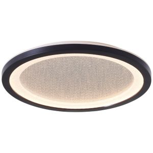 Plafoniera a pannello LED nera moderna, Yamal, 16W, 3000K LED