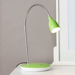 Lampada da scrivania verde in plastica, Kit, 3W, 3000K LED, con interruttore