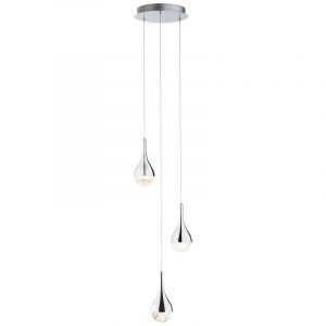 Lampada a sospensione cromata classica, Emma, 5W, 3000K LED