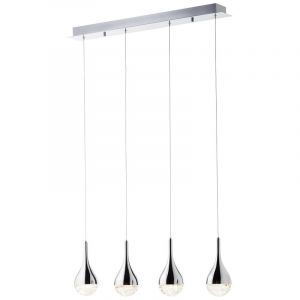 Lampada a sospensione cromata classica, Emma, 5W, 3000K LED