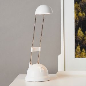 Lampada da scrivania bianca moderna, Louna, 6W, 2700K LED, con interruttore