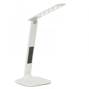 Lampada da scrivania bianca moderna, Naila, 5W, bianco regolabile tra caldo e freddo LED, controllo touch
