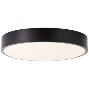 Plafoniera nera moderna, Asude, 12W, 3000K LED