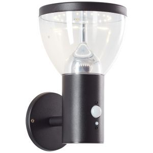 Applique da esterno solare nera moderna, Saar, 3W, 3000K LED, IP44