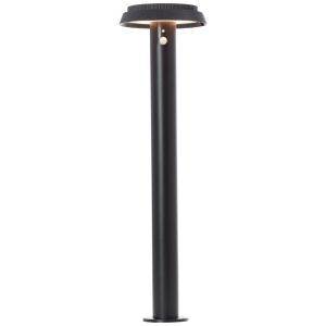 Lampione da giardino solare nero metallo, Ridvan, 4W, 3000K LED, IP44