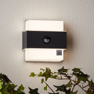 Applique da esterno con sensore di movimento antracite moderna, Birol, 7,5W, 4000K LED, IP44