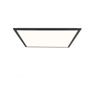 Plafoniera a pannello LED nera moderna, Lisa, 25W, colore regolabile LED