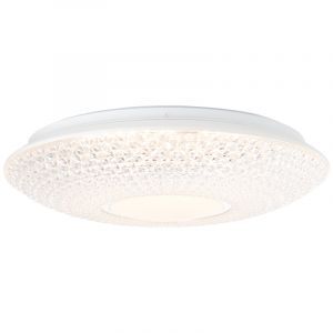 Plafoniera cromata design, Kaz, 24W, 3000K LED