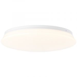 lampada da soffitto con sensore bianca in plastica, Julie, 18W, 3000K LED