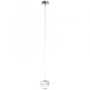 Lampada a sospensione cromata design, Emmely, 7W, 3000K LED
