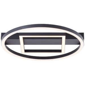 Plafoniera nera design, Konrad, 20W, 3000K LED