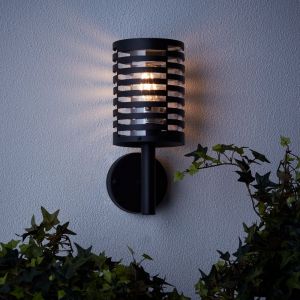 Lampada da esterno nera moderna, Veysel, IP44