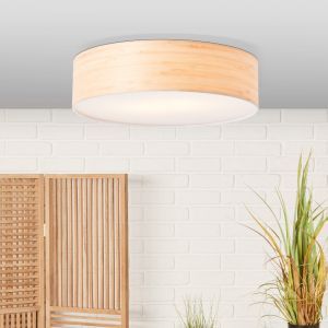 Plafoniera in legno beige, Enna
