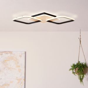 Plafoniera marrone moderna, Rawan, 40W, 3000K LED