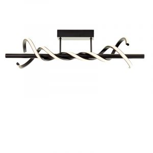 Lampada da soffitto nera moderna, Quang, 16W, 3000K LED
