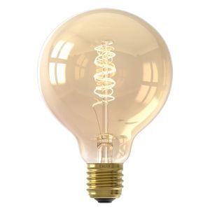 Calex lampadina a filamento LED E27 regolabile ambra, 3,8W, 2100K