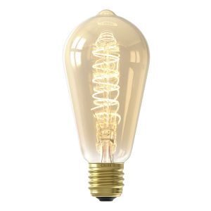 Calex lampadina Edison LED E27 regolabile ambra, 5,5W, 2100K