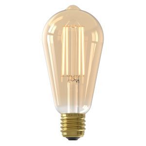 Calex lampadina Edison LED E27 regolabile ambra, 3,5W, 2100K