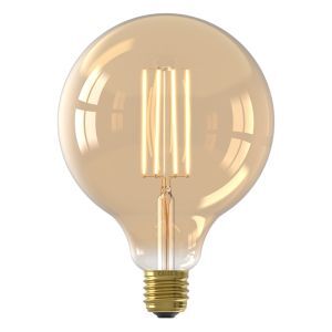 Calex lampadina a filamento LED E27 regolabile ambra, 4,5W, 2100K