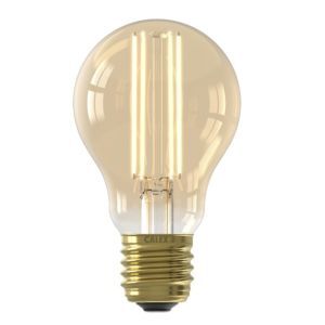 Calex lampadina a filamento LED E27 regolabile ambra, 4,5W, 2100K