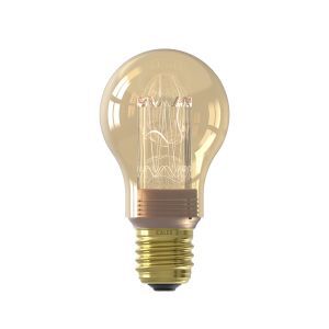 Calex lampadina a filamento LED E27 regolabile ambra, 3,5W, 1800K