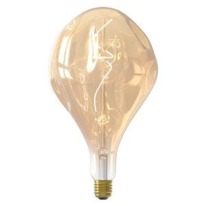 Calex lampadina a filamento LED E27 regolabile ambra, 6W, 1800K
