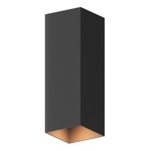 Lampada da parete up down nera in alluminio, Dion, 8W, 3000K LED, IP54