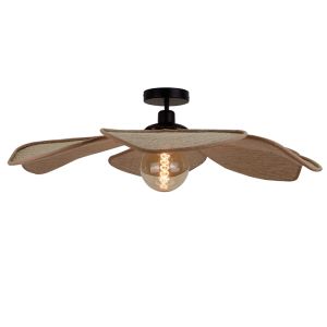 Lampada da soffitto beige rustica, Vere